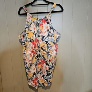 Catherines Tankini Swimsuit Plus-Size 28W | Tropical Floral Print | Beachwear